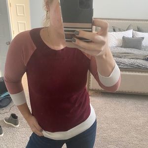 Loft color block sweater